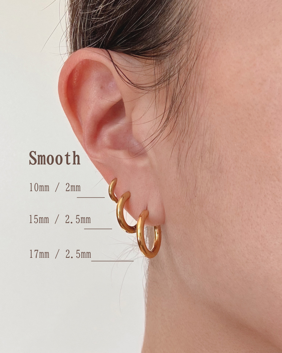 Rose Quartz Hoop Earrings