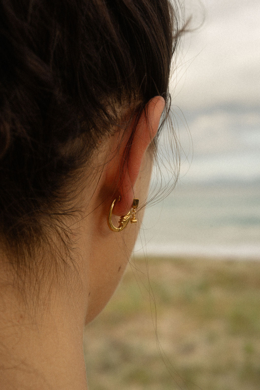 Moon Cycle Hoop Earrings