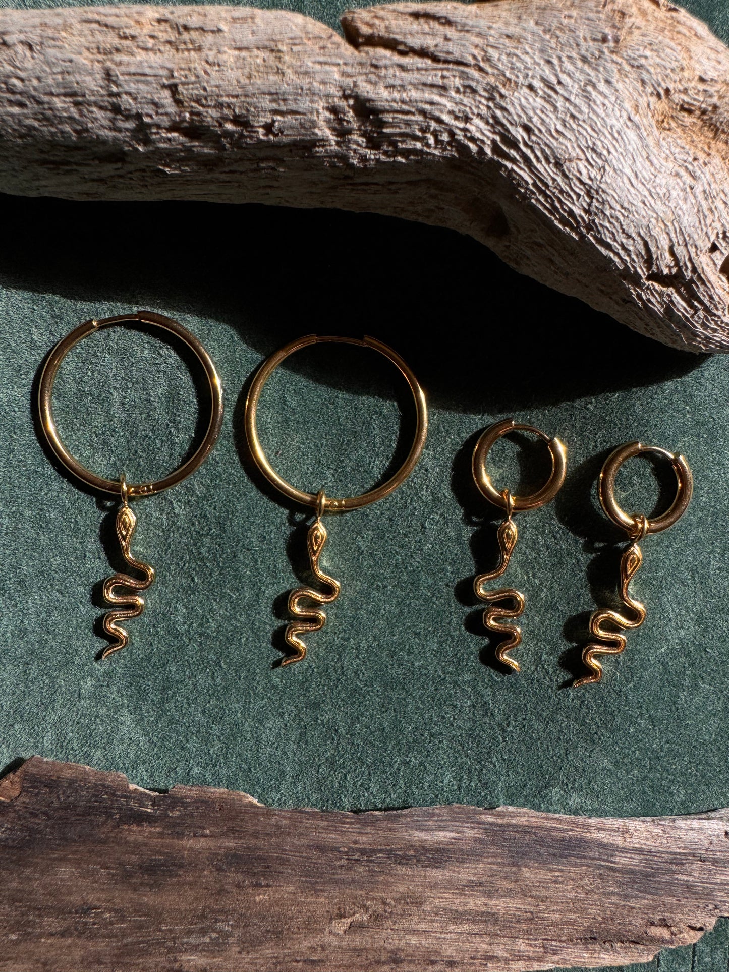 Yoni Snake Hoop Earrings