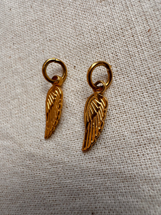 Angel Wing Hoop Earrings