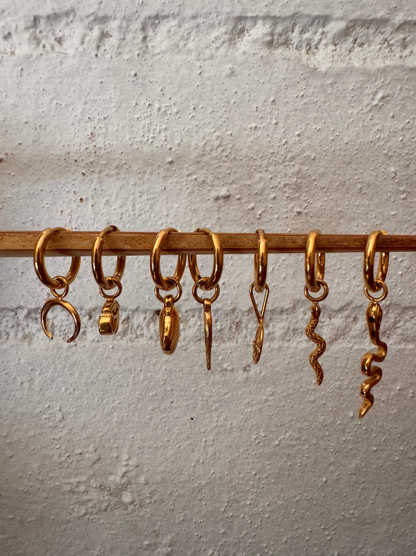 Tiny Snake Earring Charm Only