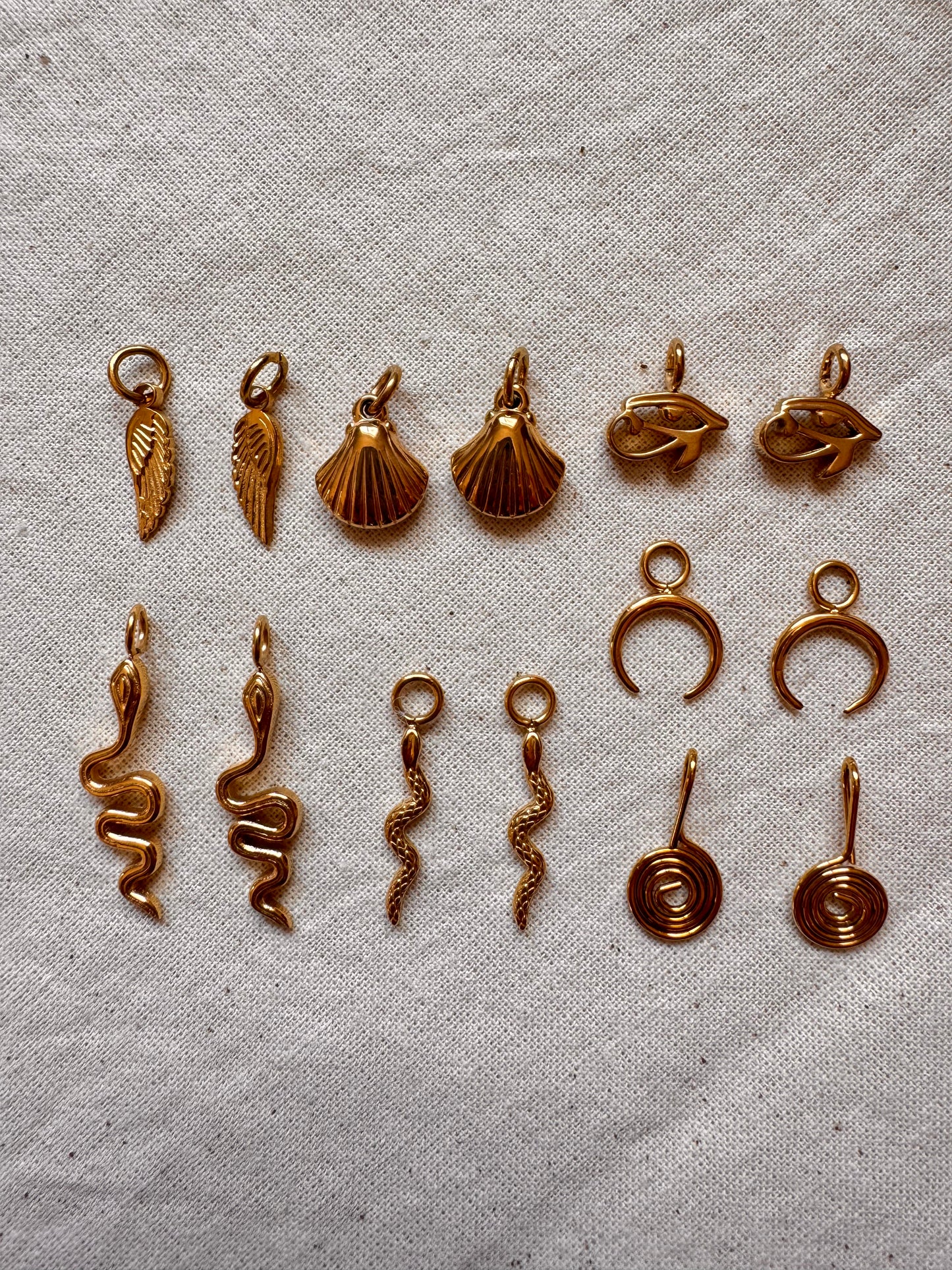 Tiny Snake Earring Charm Only