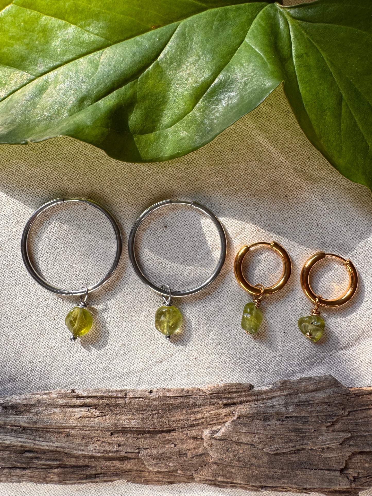 Peridot Hoop earrings