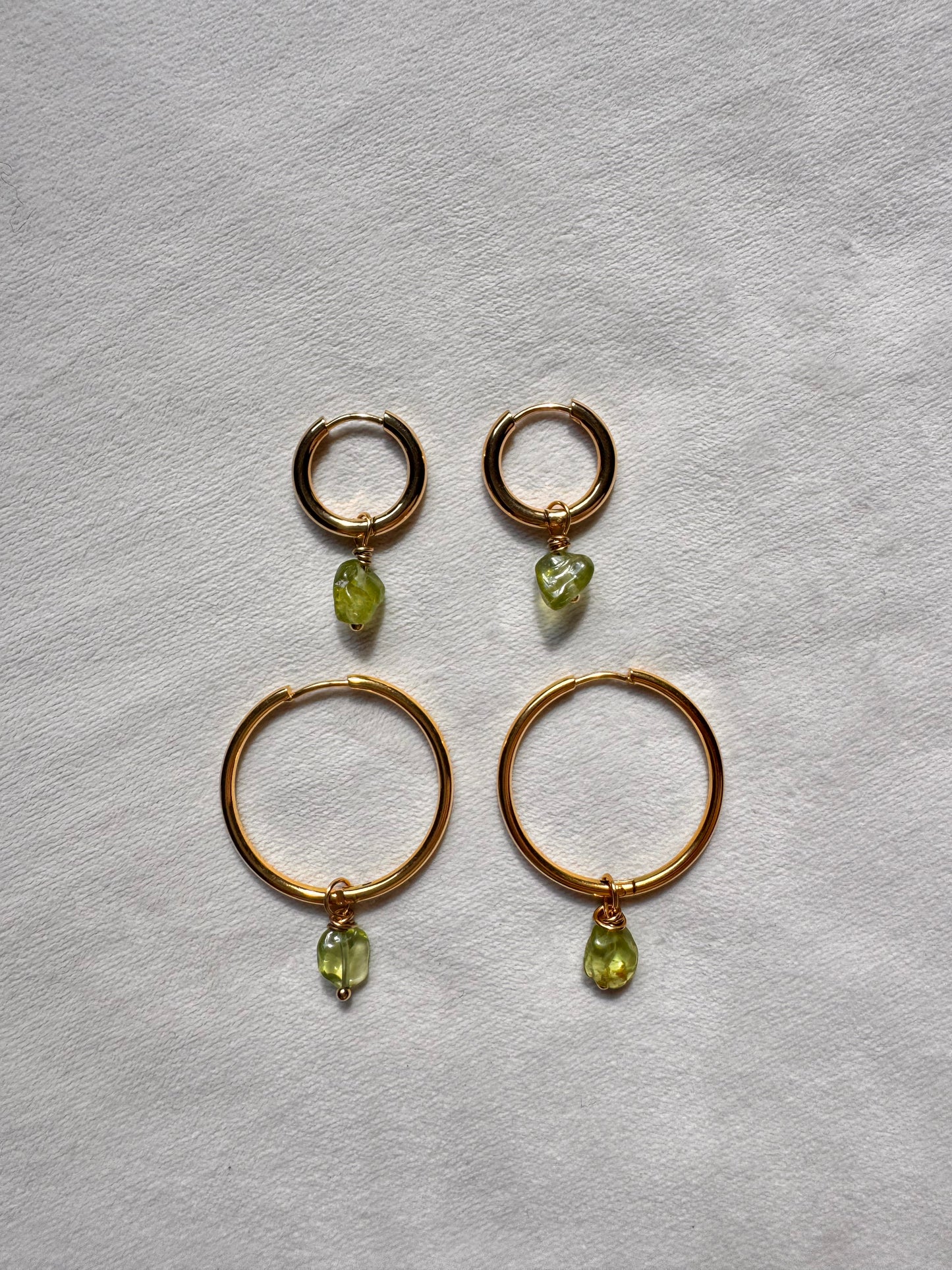 Peridot Hoop earrings