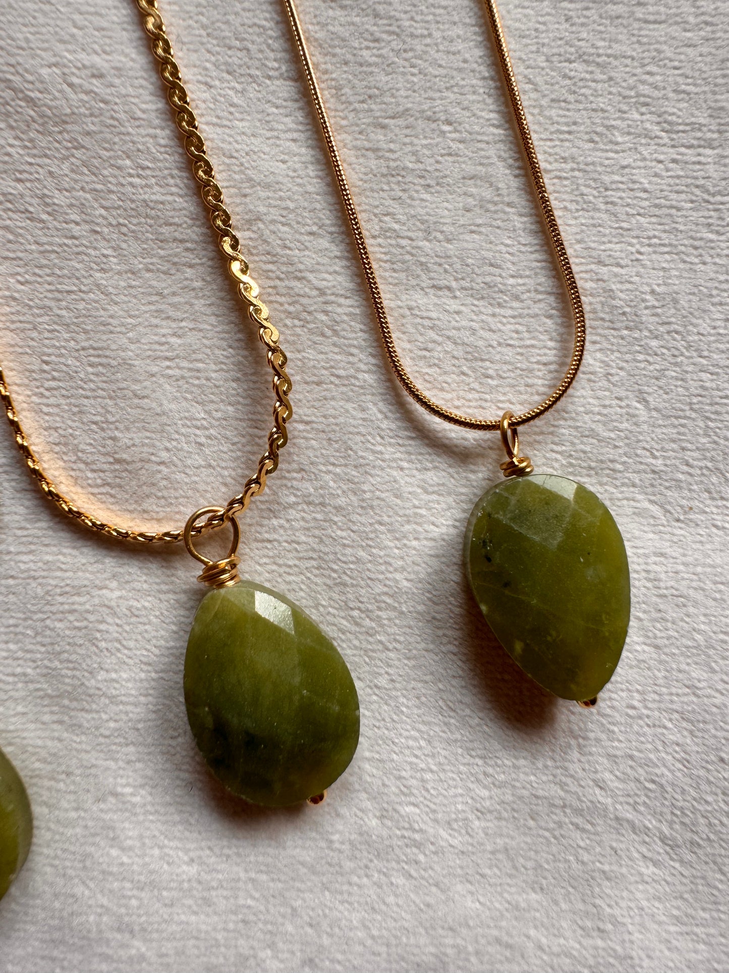 Canadian Jade drop Necklace