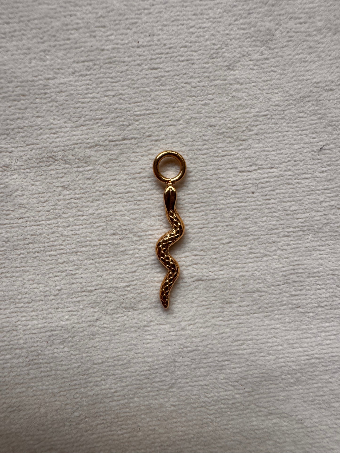 Tiny Snake Earring Charm Only