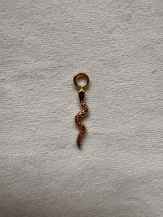 Tiny Snake Earring Charm Only