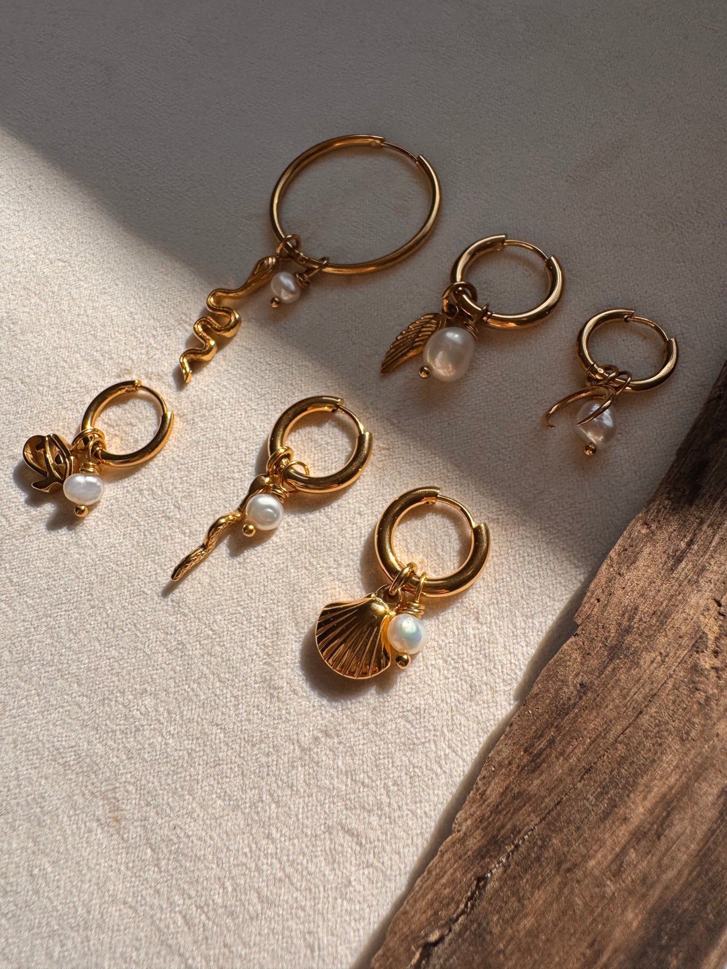 Tiny Snake Earring Charm Only