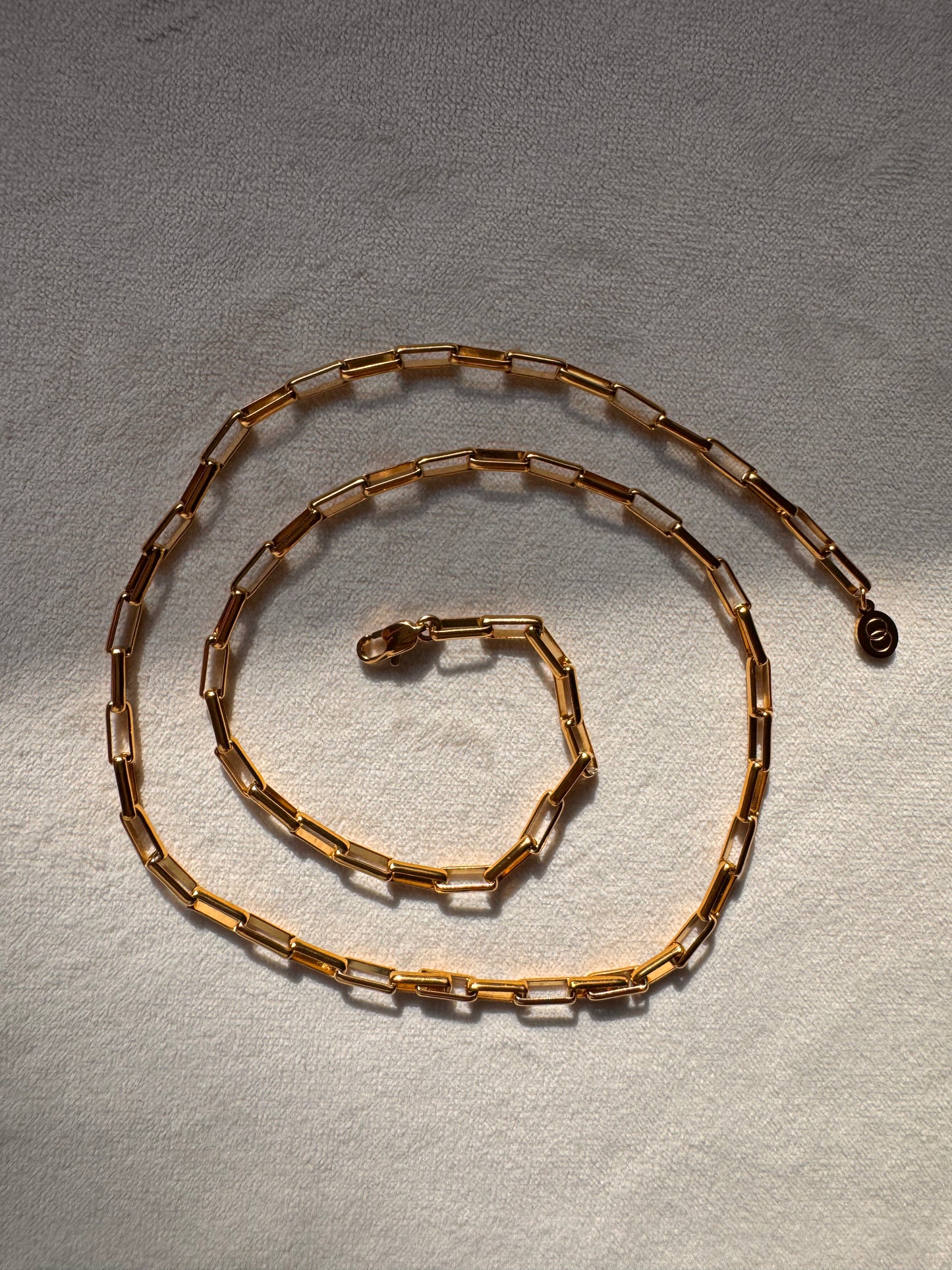 Square Paperclip Necklace Chain