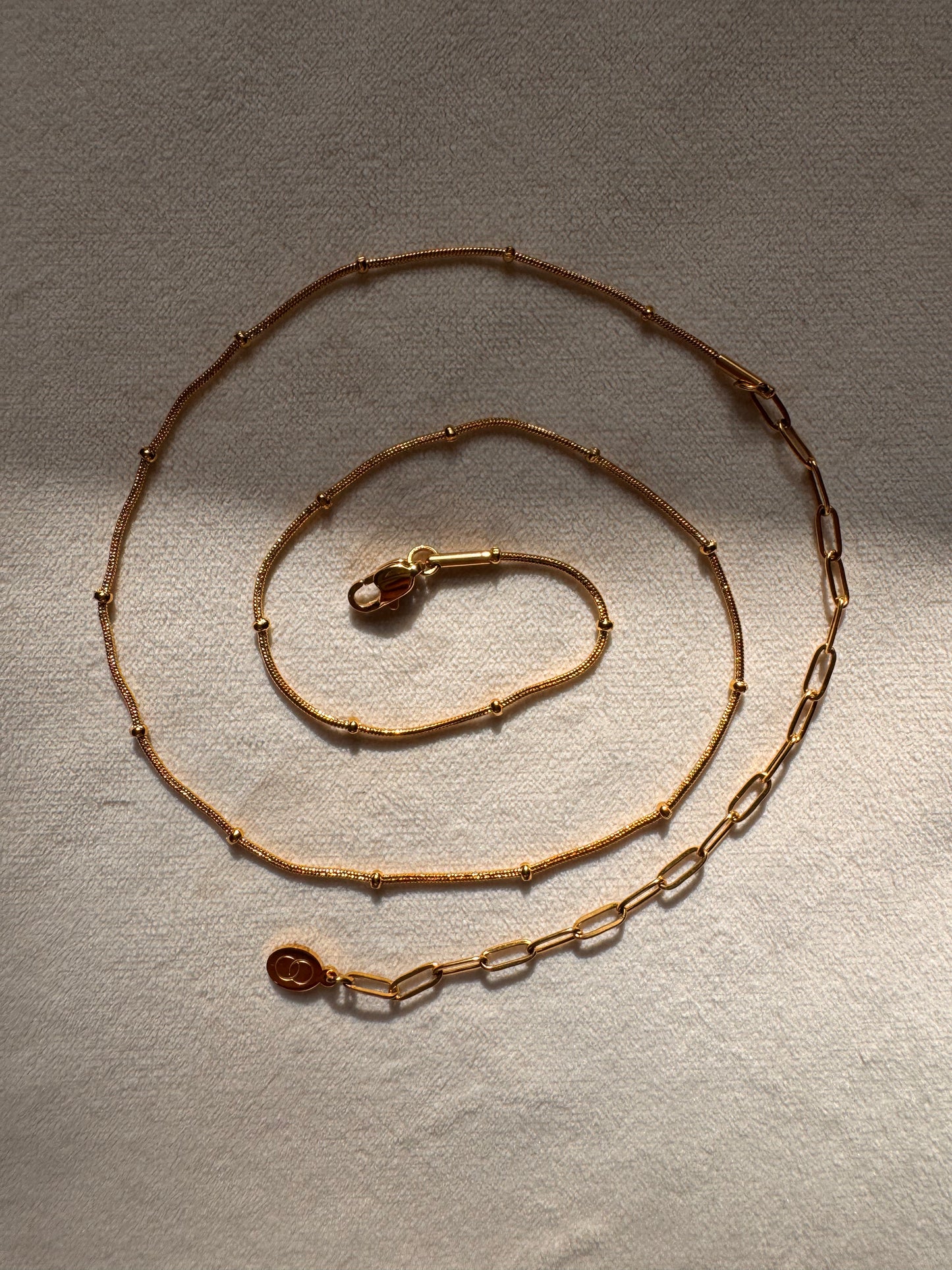 Round Snake Beads Necklace Chain