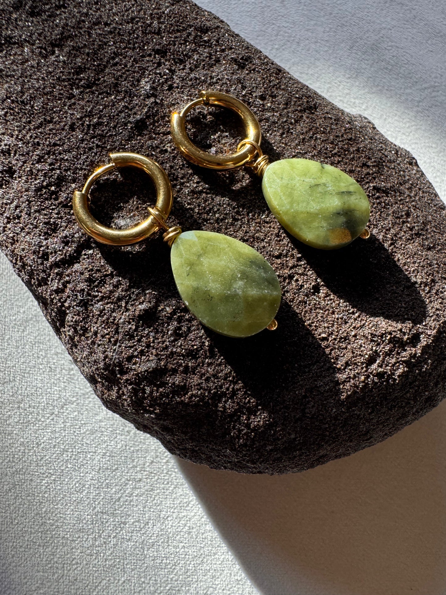 Canadian Jade drop earrings