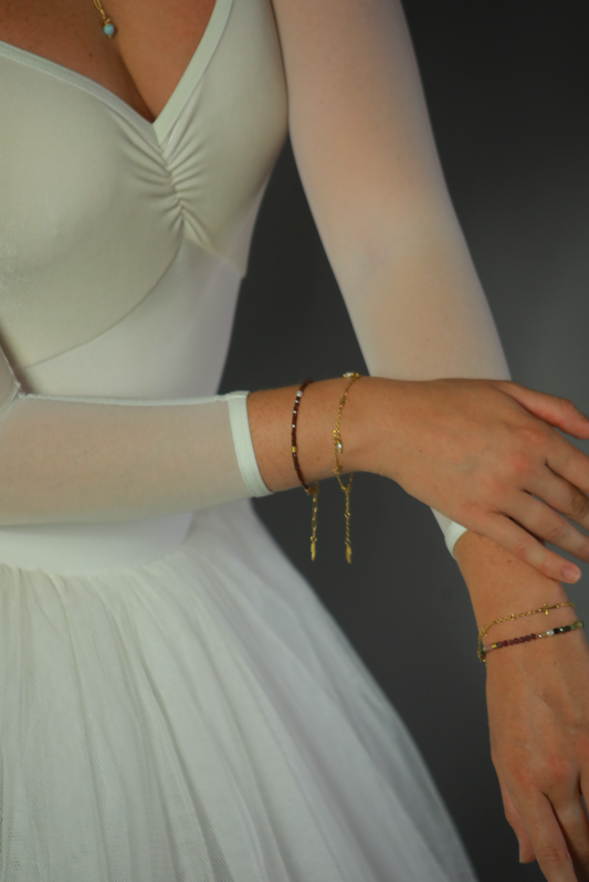 Seed of Fire – Orange Brown Ruby bracelet