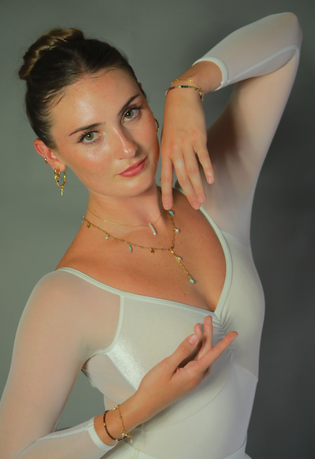 The Ankh Chain Bracelet - with Pearl