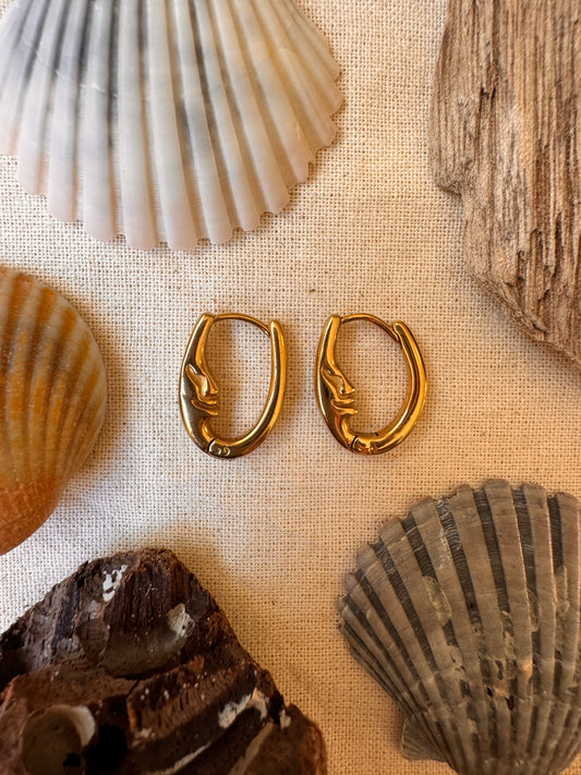 Moon Cycle Hoop Earrings