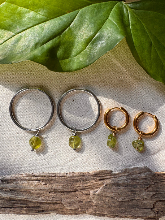 Peridot Hoop earrings