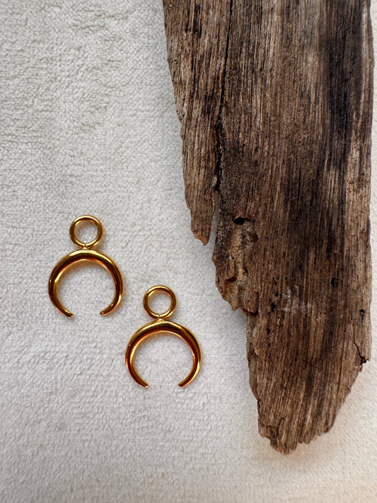 Moon Earring Charm Only