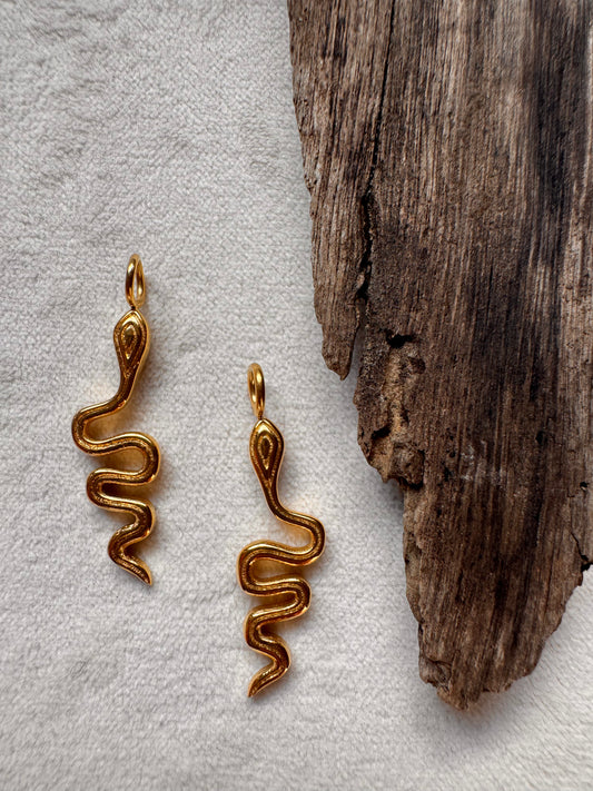 Yoni Snake Earring Charm Only