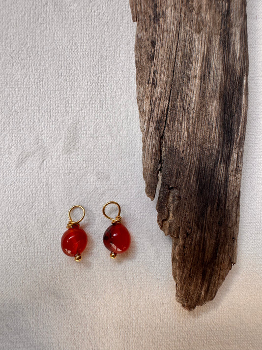 Carnelian Earring Charm Only