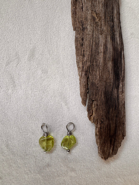 Peridot Earring Charm Only