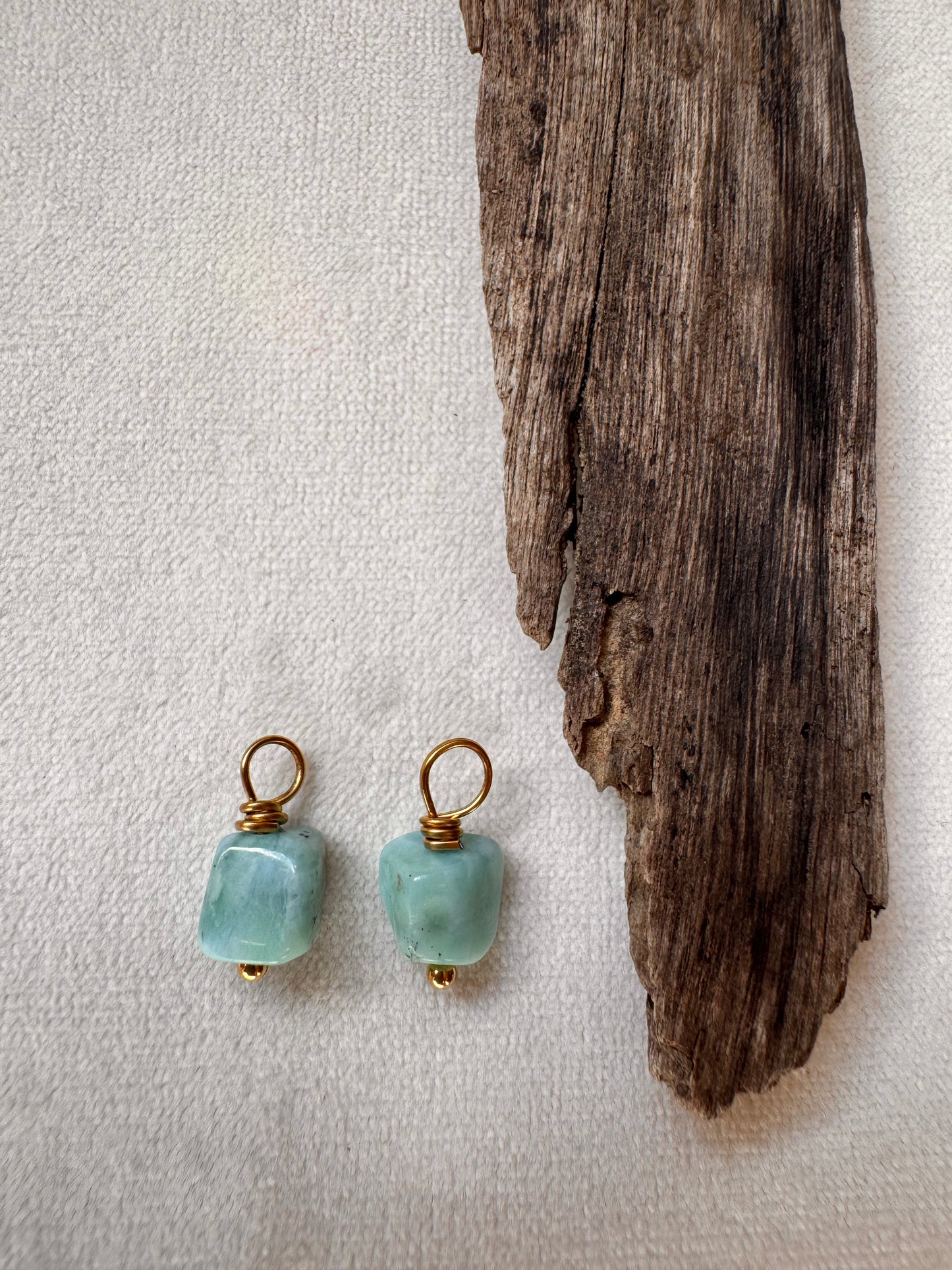 Larimar Earring Charm Only