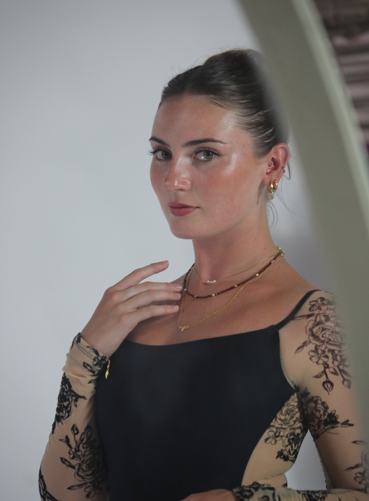 Seed of Fire – Orange Brown Ruby Necklace