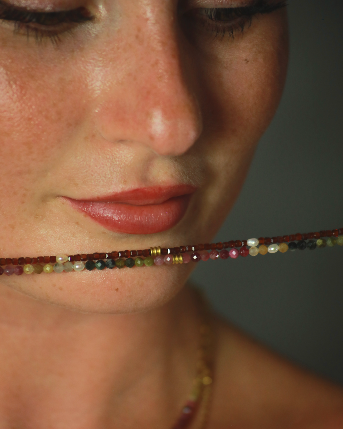 Seed of Fire – Orange Brown Ruby Necklace