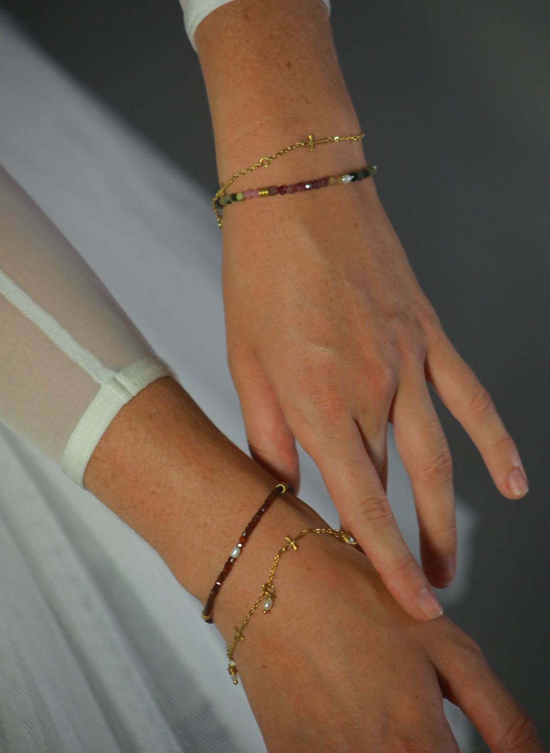 Seed of Fire – Orange Brown Ruby bracelet