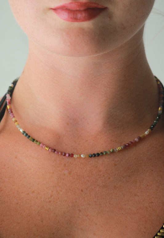 Heart in Bloom – Tourmaline Necklace