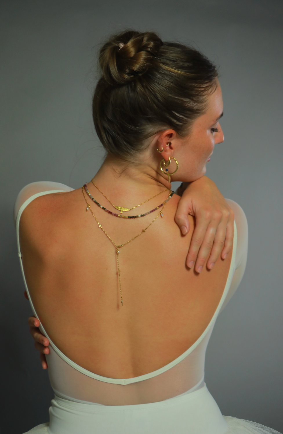 the Ankh Chain Necklace - with Pearl