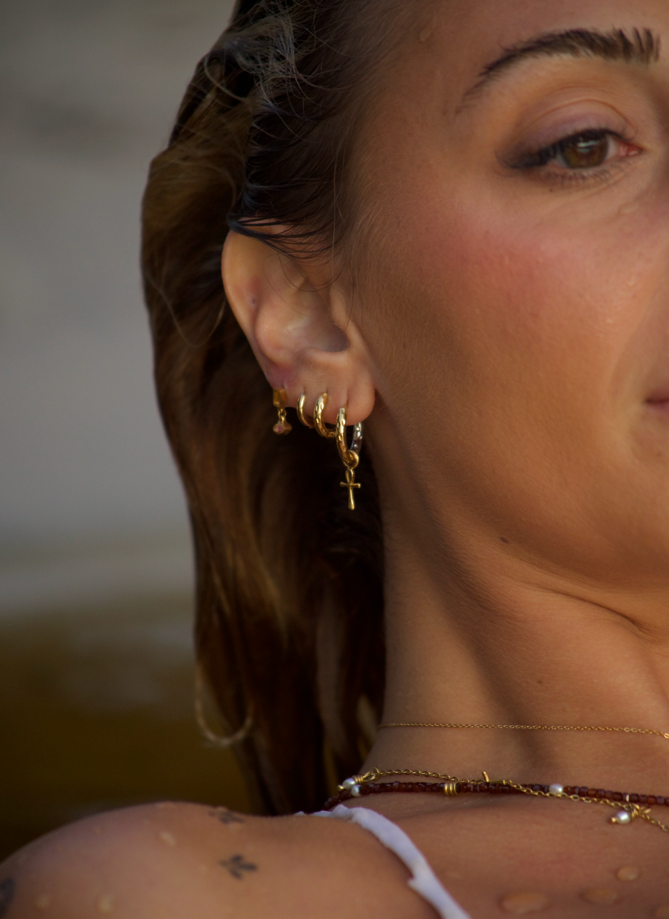 The Ankh Hoop Earrings