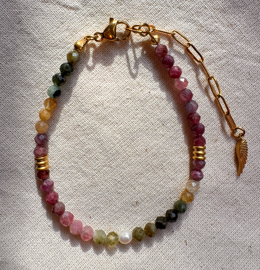 Heart in Bloom – Tourmaline Bracelet