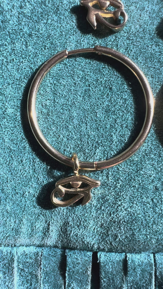 Eye of Horus Hoop Earrings